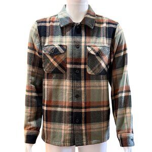 Outerknown Blanket Shirt Mens M Plaid Organic Cotton Heavyweight Flannel